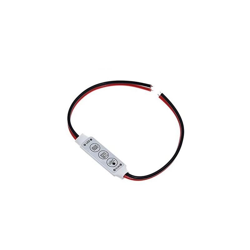 Acxico 4Pcs Low-Profile Inline Controller Dimmer Switch for Single Color