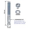 SKIR'CO (Pack of 4) Galvanised Wedge Anchors M16 x 120