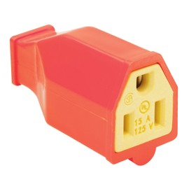 Legrand-Pass & Seymour SA993OCC10 15-Amp 125-volt Straight Blade Connector Two Pole Three Wire orange