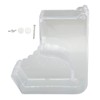Panv Comedero Acrílico para Hámster, Diseño de Deflector Transparente, Dispensador