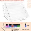 FFowcye Acrylic Nail Polish Organizer Rack, 6 Tier Holder Stand,