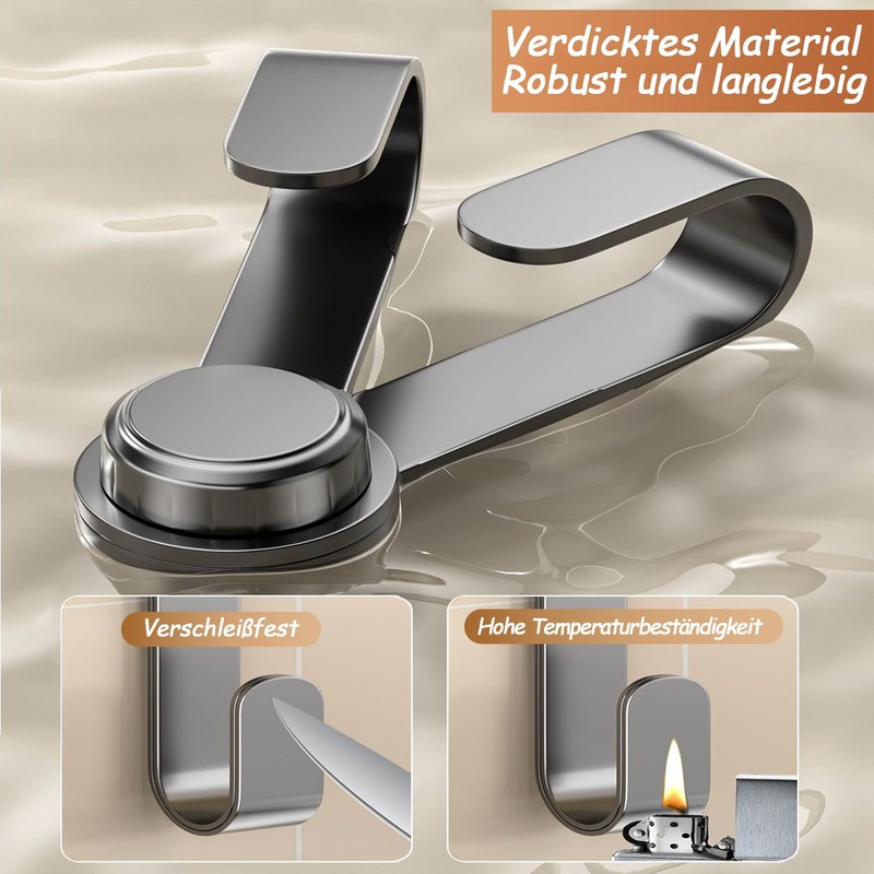 MFMYEE Rotating Pot Lid Holder with Suction Cup, Adjustable Wall