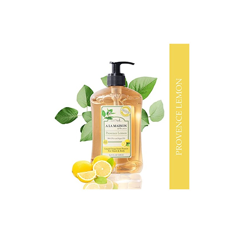 Jabón líquido para manos con limón de Provenza, hidratante natural