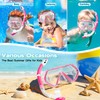 Kids Snorkel Set, Unisex Kids Swimming Goggles, Anti-Fog Diving Mask