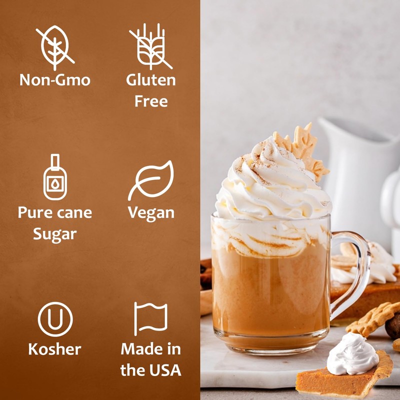 Syruvia Pumpkin Pie Coffee Syrup 25.4 Ounces