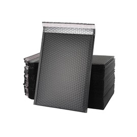 Poly Bubble Mailers Self Seal Poly Padded Envelopes 160 x 230mm Black (Pack of 70)