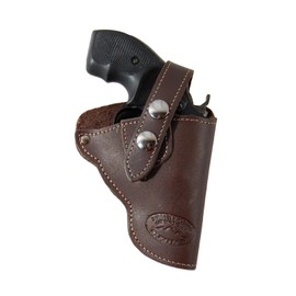 Barsony Brown Leather OW Holster for Snub Nose 2" 22 38 357 41 Revolvers (Kimber K6S, Right)