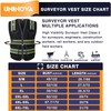 UNINOVA High Visibility Safety Vest - Multi Pockets Reflective Mesh