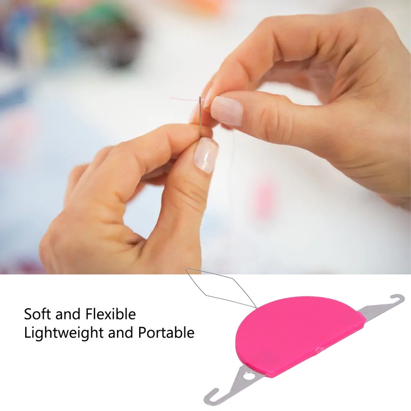 5PCS Needle Threader 3 in 1 Soft Flexible Lightweight Portable