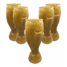 Farvisan 5 Pack Vaso Michelero Copa Mundial Futbol P/ Caguamon 1.6l