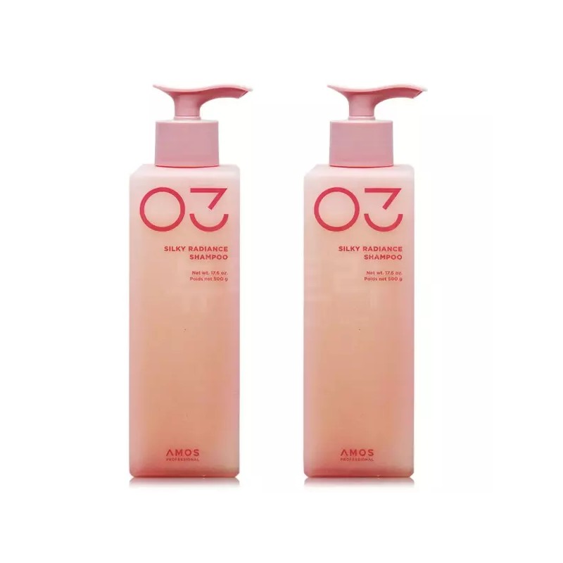 Amos Professional 아모스프로페셔널 실키 래디언스 샴푸 500g X 2개 Amos