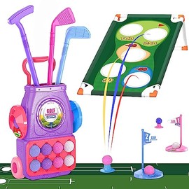 TOY Life Kids Golf Clubs 3-5, Kids Golf Set, Toddler Golf Clubs, Toddler Golf Set, Baby Golf Clubs, Golf Toy, Baby Golf Set, Kids Golf Cart Toddler Golf Sets 3-4 Years, Golf Kids Set