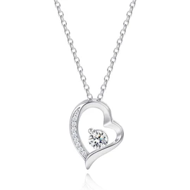 Collar de Corazón para Mujer en Plata de Ley 925 – Regalo para Esposa, Novia, Mamá, Hija, Hermana, Amiga, Cumpleaños, San Valentín, Día de las Madres, Aniversario – Incluye Empaque – Recibe Listo para Regalar