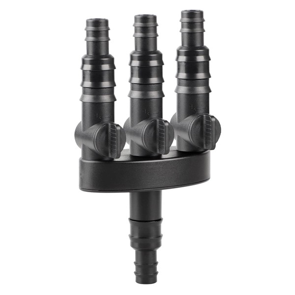 efuturetime 3-way distributor for fountains, adjustable water distributor, made of