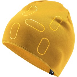 Haglöfs Unisex Fanatic Print Beret Hat, Autumn Leaves/Pumpkin Yellow