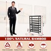 Bambition Bamboo Wine Rack Freestanding Floor, 7-Tier 42-Bottle Wine Storage