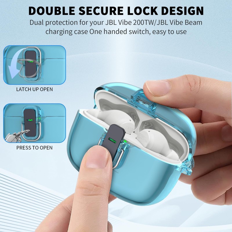 for JBL Vibe Beam/Beam 2/JBL Vibe 200TWS Secure Lock Case