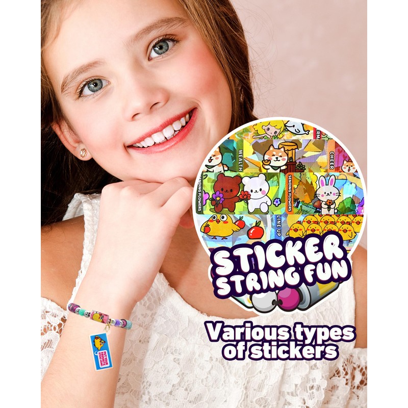SAYHALO Sticky Rolls Bracelet Making Kit for Kids – 80