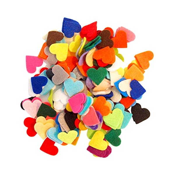 Playfully Ever After 2 inch Stiff Felt Hearts 58pc -