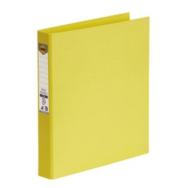 MARBIG(R) 2D PE A4 Linen Binder, 25 mm, Lemon