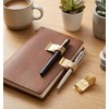 4 Pcs Notebook Pen Holder, Gold Adjustable Pen Clip Holder