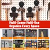 Xiuouix 4 Pack Heavy Duty Magnetic Garage Hooks,No Drill Installation