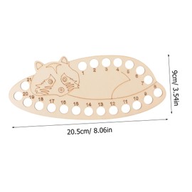 Operitacx Embroidery Sewing Tools Set 2pcs Wooden Thread Organizing Plate for Cross Stitching and Thread Management