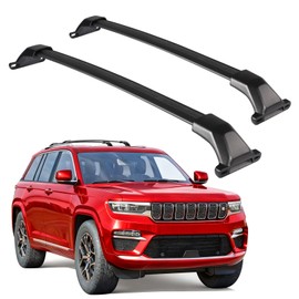 Roof Rack Cross Bars Compatible with Jeep Grand Cherokee 2022-2026/Grand Cherokee L 2021-2026 Heavy-Duty Aluminum Crossbars Rails Rooftop Bike Snowboard Skiboard Luggage Rack Cargo Carrier
