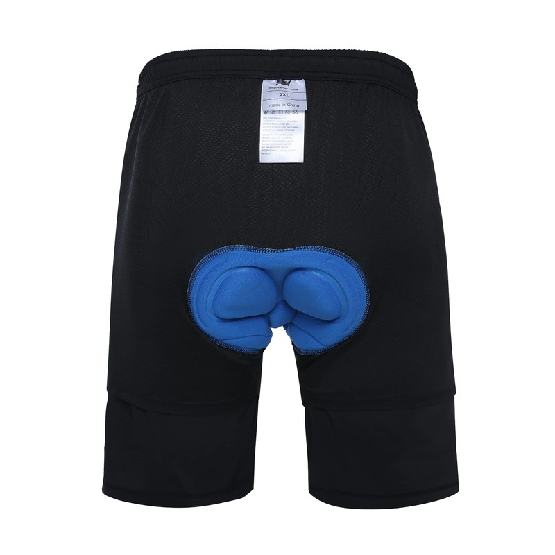 EZRUN Pantalones cortos de ciclismo de montaña acolchados 3D para