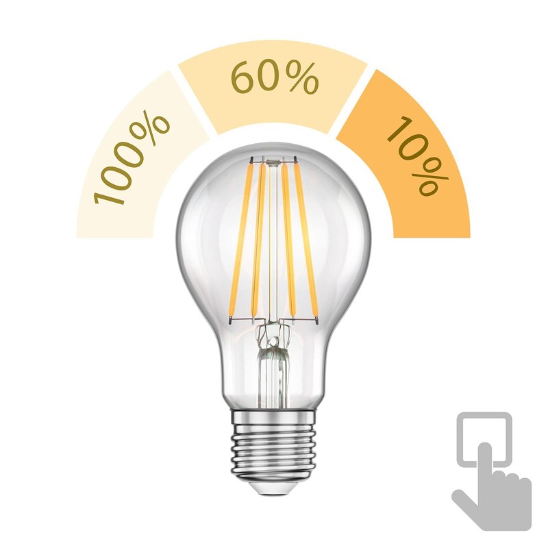 ledscom.de LELE E27 Clamp Light with Gooseneck White with E27
