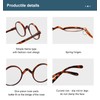 BLUELESS Vintage Round Reading Glasses Professor Readers (Brown Tortoise, 0.75)