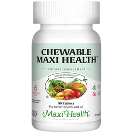 Maxi Health Chewable - Multivitamin for Men and Women - Enhanced Absorption and Bioavailability - Daily Mens Multivitamins and Womens Multi Vitamin & Mineral Supplement for Adults 90 Count