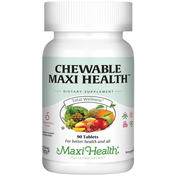 Maxi Health Chewable - Multivitamin for Men and Women - Enhanced Absorption and Bioavailability - Daily Mens Multivitamins and Womens Multi Vitamin & Mineral Supplement for Adults 90 Count