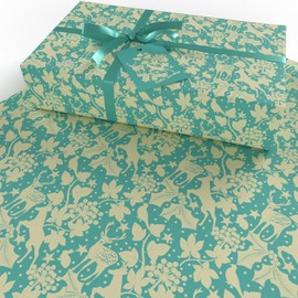 Luxury ECO Xmas Gift Wrap - 6 sheets/tags - Christmas Wonderland Bundle (Forest, Winter & Robins) - Recycled & Recyclable Wrapping Paper - Re-wrapped