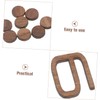 Cabilock Black Walnut Wall Clock Roman Numerals Number Stickers Vintage