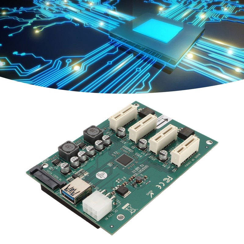 PCI E X1 to 4xPCI E X1 Adapter Card Plug