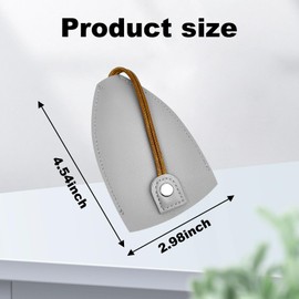 2PCS Creative Pull-Out Key Case Cover, PU Leather Pull-Out Key Sleeve, Large Capacity Not Easy to Slip Key Bag for Most Types Car Key(Grey)