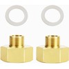 nutmanel 3/8 to 3/4 Inch Brass Reducer Extension with Sealing