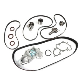 Timing Belt Water Pump Kit 3.4L Fit for Tacoma 1995-2004, for Tundra/2000-2004, for 4Runner 1996-2002 3.4L V6 GAS with Idler Roller, Tensioner Roller, Hydraulic Tensioner