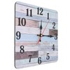 Wall Clock Industrial Style Silent Quartz Movement Density Board Large