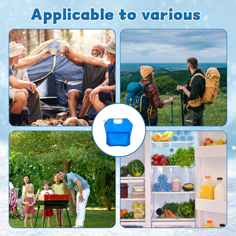 KSVFTB 2 Pack Collapsible 5 Litre Water Container - BPA-Free