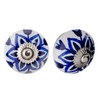 Nicola Spring Ceramic Cupboard Drawer Handle Knobs - Floral Design