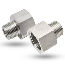 1/2" Male to 3/4" Female Reducer Adapter Pipe Extension Connector, 304 Stainless Steel 3/4" NPT Female x 1/2" NPT Male Reducing Pipe Fittings
