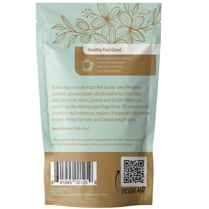 Boldo Herbal Tea — Traditionally Used for Digestive Comfort &