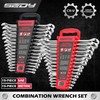 30-Piece Combination Wrench Set - Open End Wrench Set with