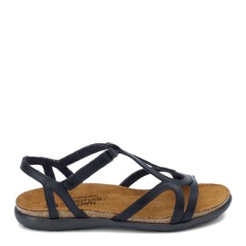 NAOT Women's Dorith Gladiator Sandal, Black Raven Leather, 40 EU/9-9.5M US