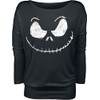 The Nightmare Before Christmas Jack Skellington Face Women's Long-Sleeved Shirt