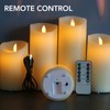 Electronic Candle Lights Rechargeable Flameless Tea Lights LED Candles with