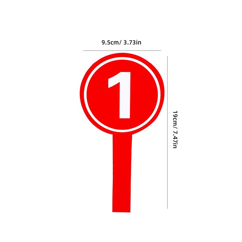 LALAFINA 10pcs Score Paddles for Party Handheld Number Paddles Scoreboard