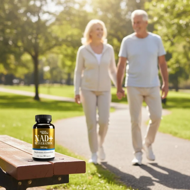Cosmo Natural Nad+ Resveratrol 500mg 60 Cápsulas